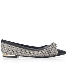 Black with pattern Flats for Women (274.059)