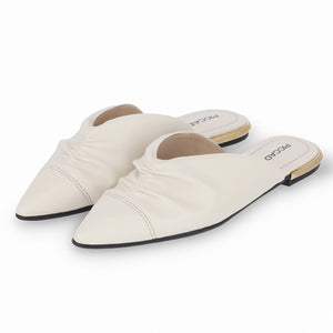 Piccadilly White Mule Slip-ons for Women (274.076)