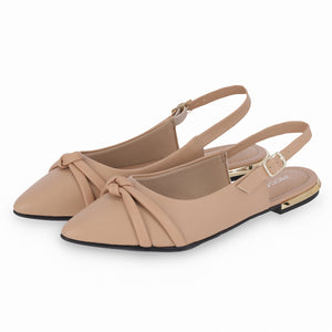 Nude Sling Back Flats for Women (274.077)