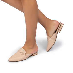 玫瑰粉色穆勒鞋（279.002）