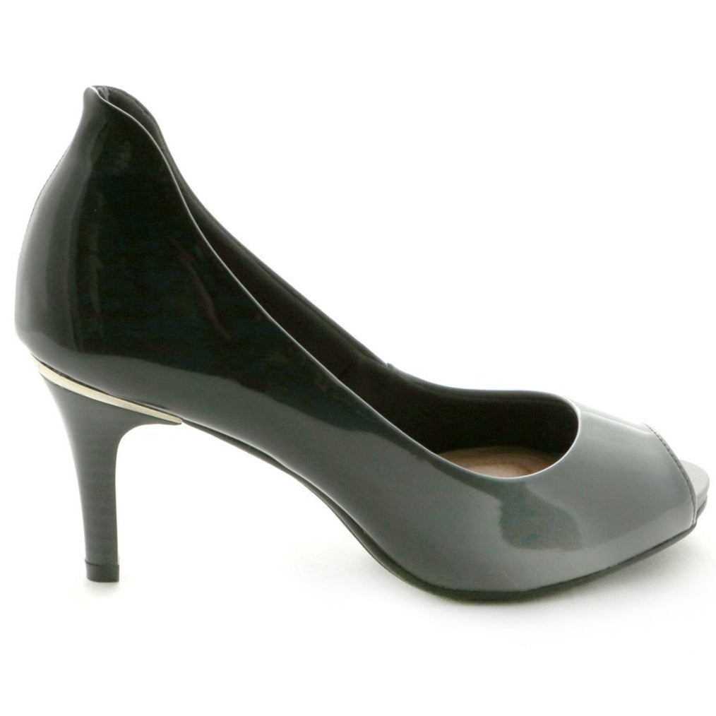 Grey Peep Toe Pumps for Women (362.046) - SIMPLY SHOES HONG KONG