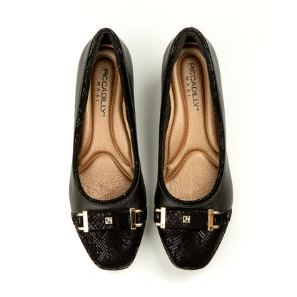 Black with Snake Pumps for Women (322.028)