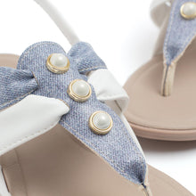 White/Denim Sandals for Women (401.208) - SIMPLY SHOES HONG KONG