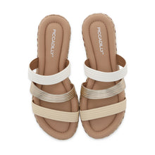White & Gold Sandals for Women (404.044)