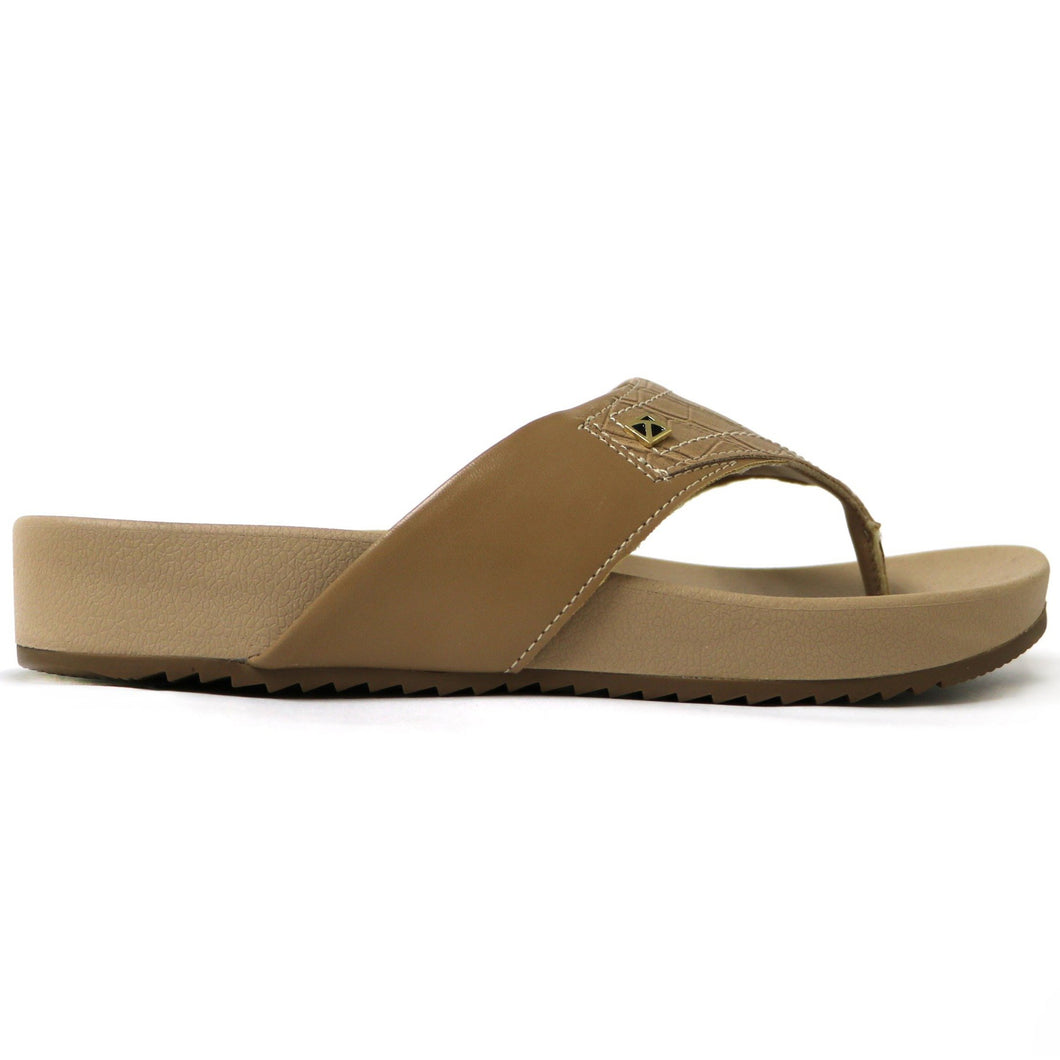 Taupe Croco Sandals for Women (460.056)