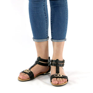 Black Sandals for Women (510.041) - SIMPLY SHOES HONG KONG