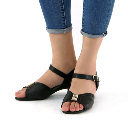 Black Sandals for Women (548.004) - SIMPLY SHOES HONG KONG