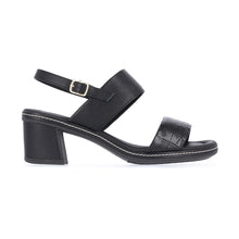 Black Croco Sandals for Women (566.011)