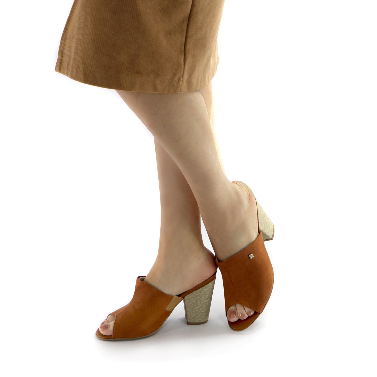 Brown Heel Sandal (578.001) - SIMPLY SHOES HONG KONG