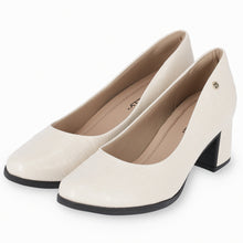 女用白色 Croco 高跟鞋 (654.007) 
