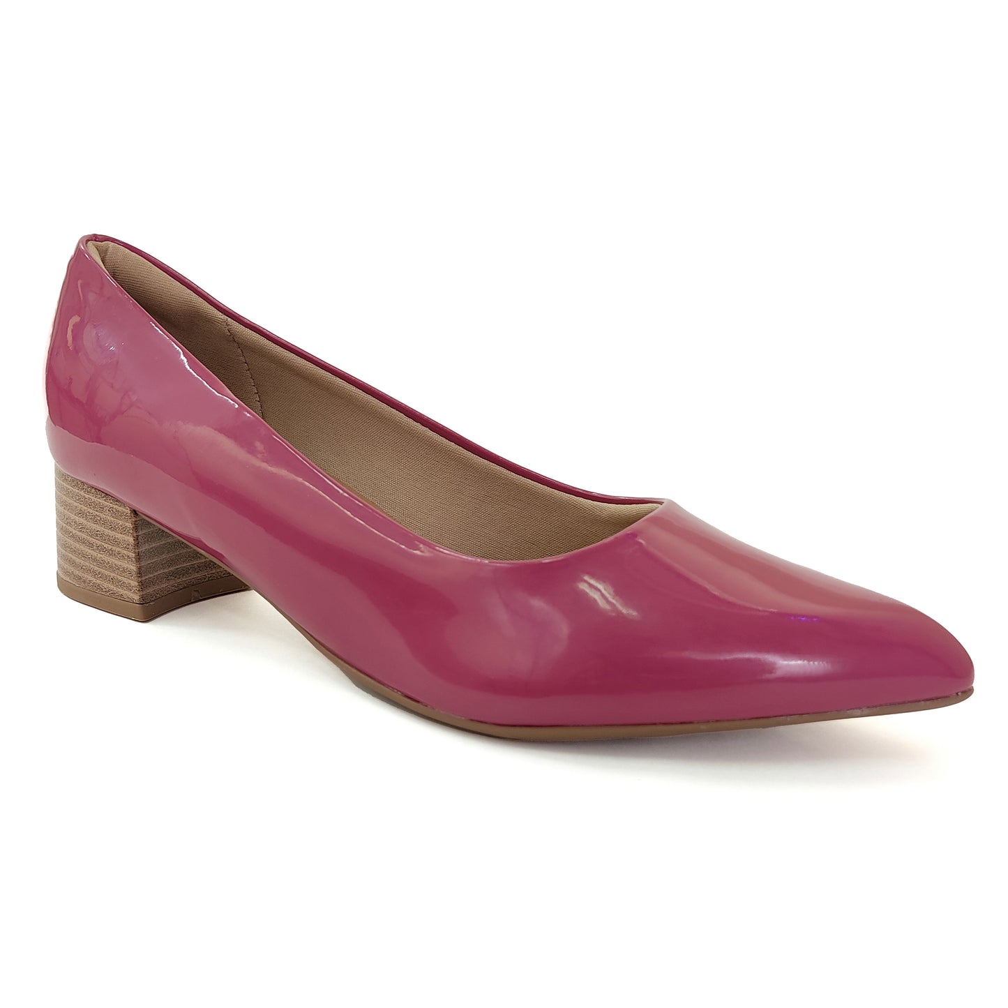 Fuschia Patent Ladies Pumps (738.002)