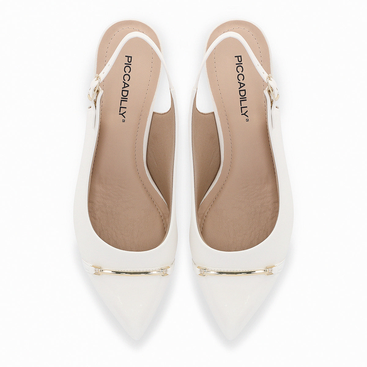 Metropolis Sling-Back Heels -White (740.015)