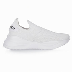 女式白色 Flyknit ENERGY 運動鞋 (909.001) 