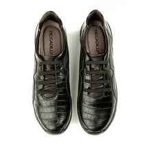 Black Croco Sneakers for Women (970.055)