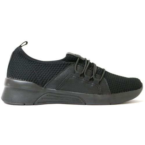 All Black Sneakers for Women (970.037) - SIMPLY SHOES HONG KONG