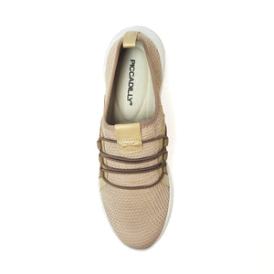 Taupe Sneakers for Women (970.037) - SIMPLY SHOES HONG KONG