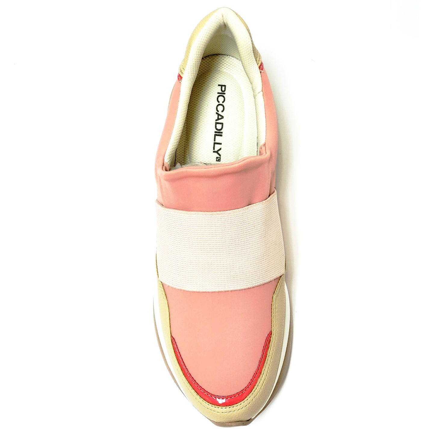 Rose/Cream Plain ENERGY Sneakers for Women (983.008) - SIMPLY SHOES HONG KONG