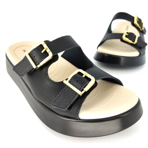 Black Nappa Sandals for Women (468.005)