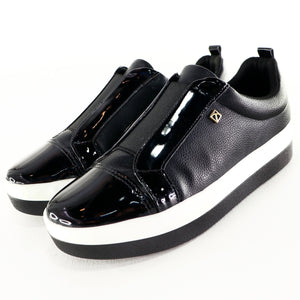 Black Sneakers for Women (982.002) - SIMPLY SHOES HONG KONG