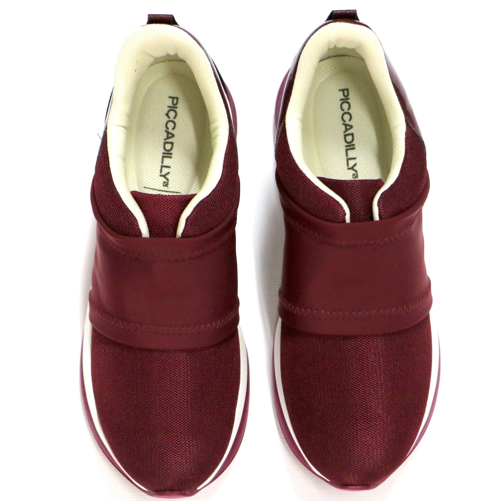 Burgundy Plain ENERGY Sneakers for Women (983.001) - SIMPLY SHOES HONG KONG