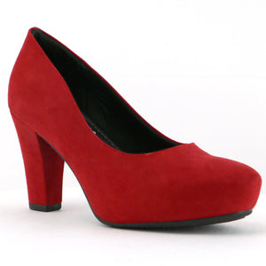 Red Microfibra Pumps for Women (693.001) - SIMPLY SHOES HONG KONG