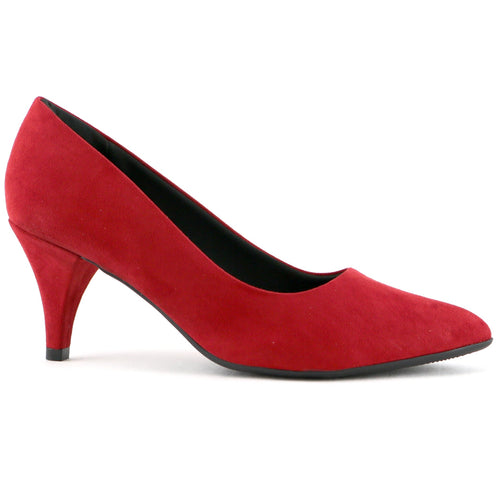 Red Microfibra Pumps for Women (745.035) - SIMPLY SHOES HONG KONG