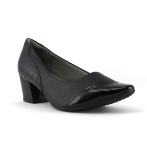 Black Croco Heels for Women (744.069) - SIMPLY SHOES HONG KONG