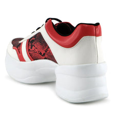Red Chunky Sneakers for Women (987.003) - SIMPLY SHOES HONG KONG