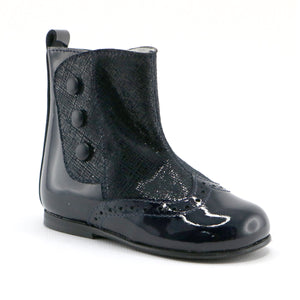 Black patent party boots (SS-7090) - SIMPLY SHOES HONG KONG