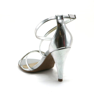 Silver Sandals for Women (737.003) - SIMPLY SHOES HONG KONG