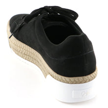Black Microfiber with Embroidery Casual shoe (978.002) - SIMPLY SHOES HONG KONG