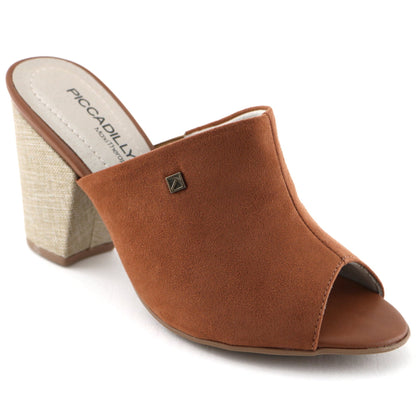 Brown Heel Sandal (578.001) - SIMPLY SHOES HONG KONG