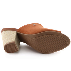 Brown Heel Sandal (578.001) - SIMPLY SHOES HONG KONG