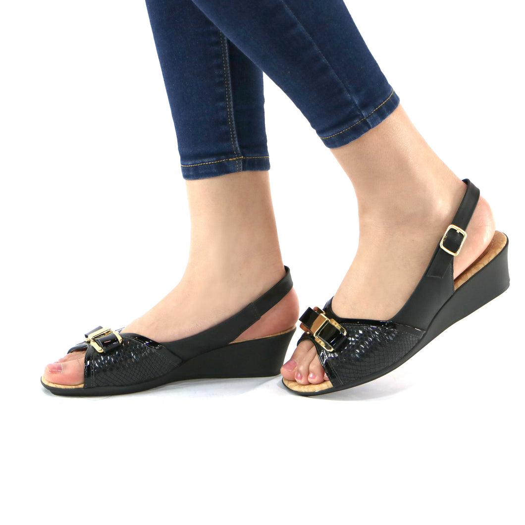 Black sandals for Women (153.007) - SIMPLY SHOES HONG KONG
