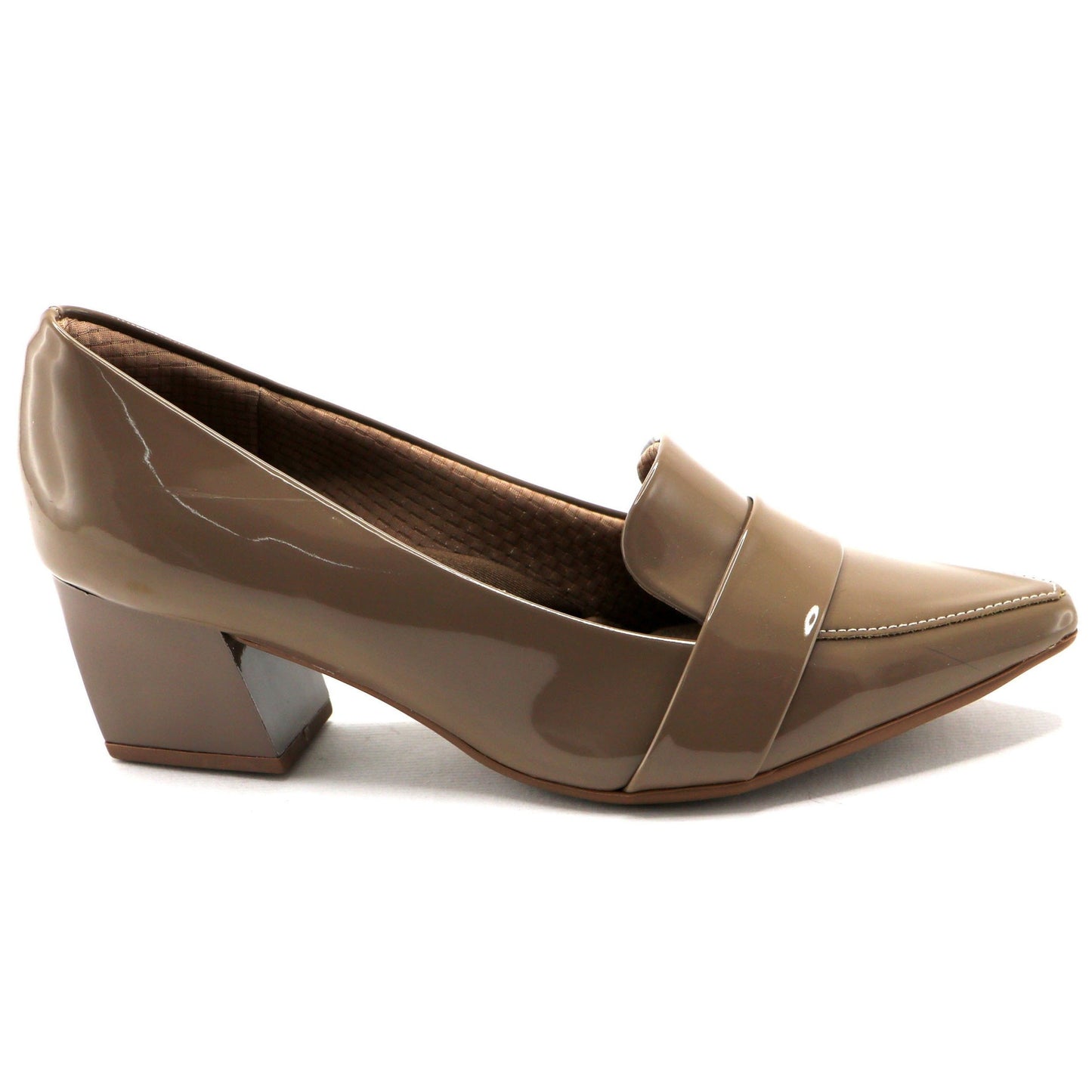 Taupe Pat Pumps for Womens (744.039) - SIMPLY SHOES HONG KONG