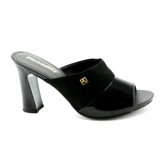 Black High Heel Sandal for Womens (614.009) - SIMPLY SHOES HONG KONG