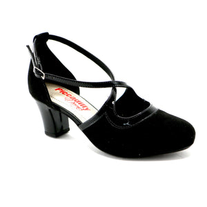 Black Microfiber Dance Shoe for Womens (696.004) - SIMPLY SHOES HONG KONG