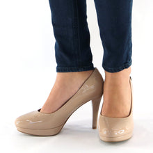 Taupe Patent Pumps (841.022) - SIMPLY SHOES HONG KONG