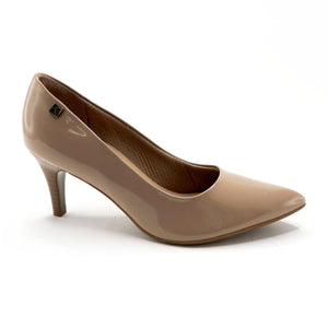 Taupe Pat Pumps for Womens (745.050) - SIMPLY SHOES HONG KONG