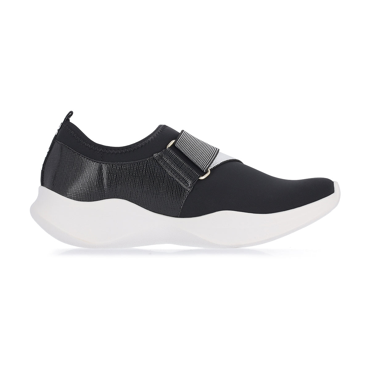 Black and White  Sneakers for Women (S015001)