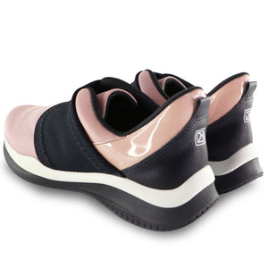 Rose & Black Plain Sneakers for Women (983.001)